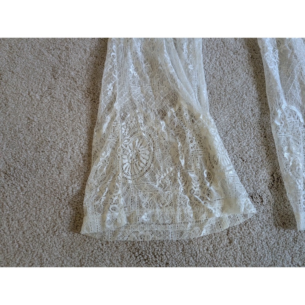 Minkpink Ivory White Lace Bodysuit Jumpsuit Size XS - Picture 2 of 13